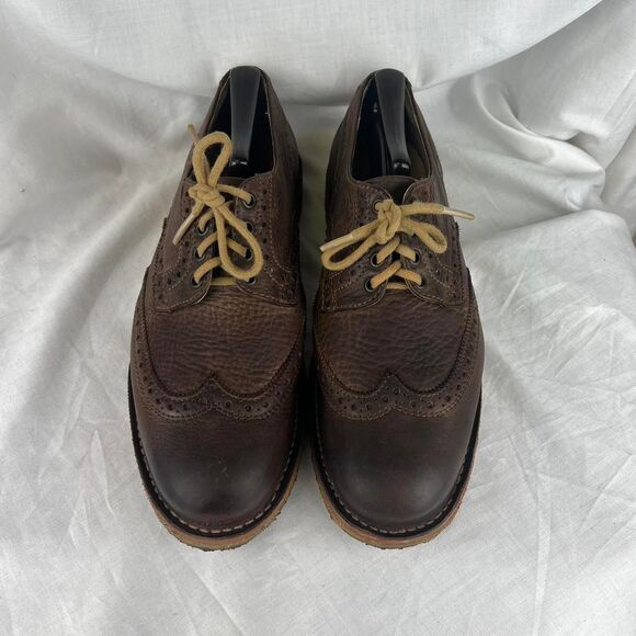 Frye Brown Leather Wingtip Brogues Size 10.5 main image 4